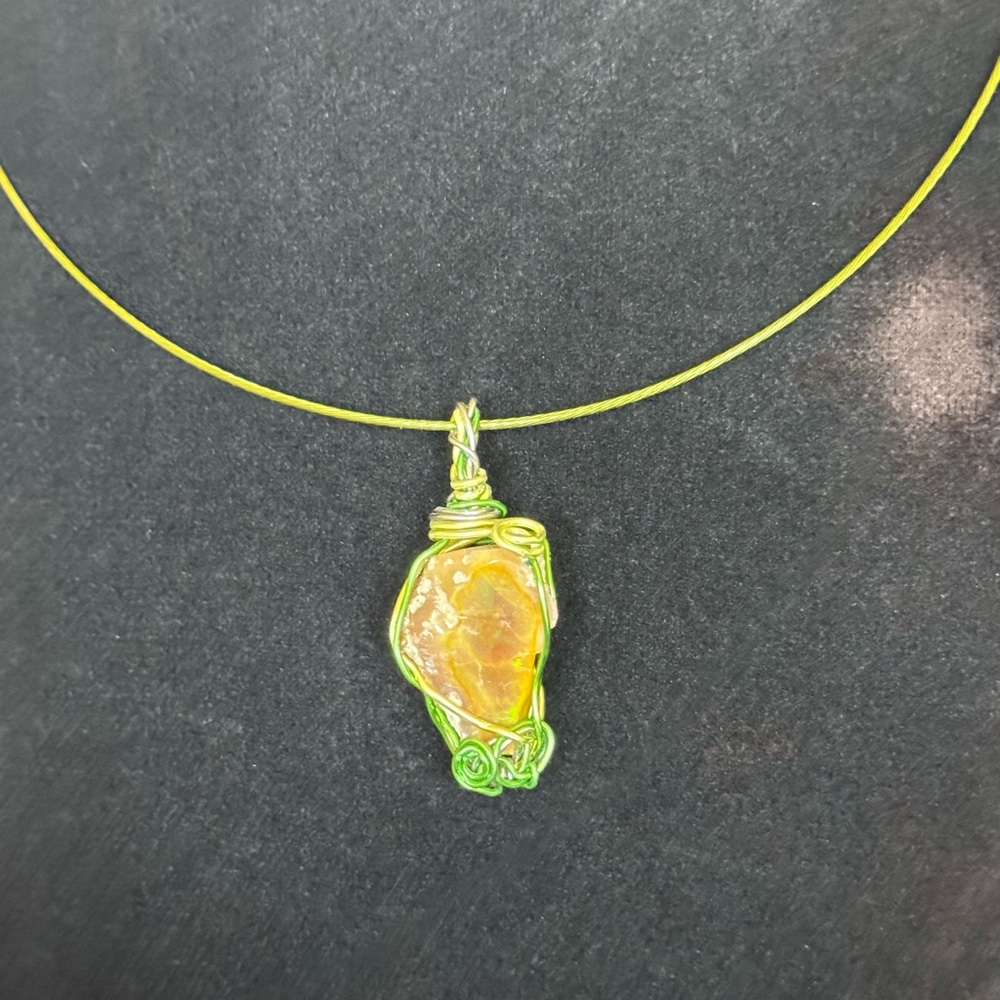 Intriguing Rough Opal Necklace - Picture 5 of 10